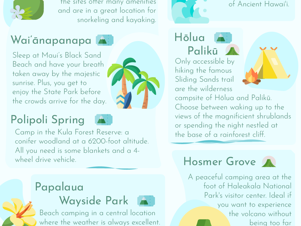 maui camping permits infograph