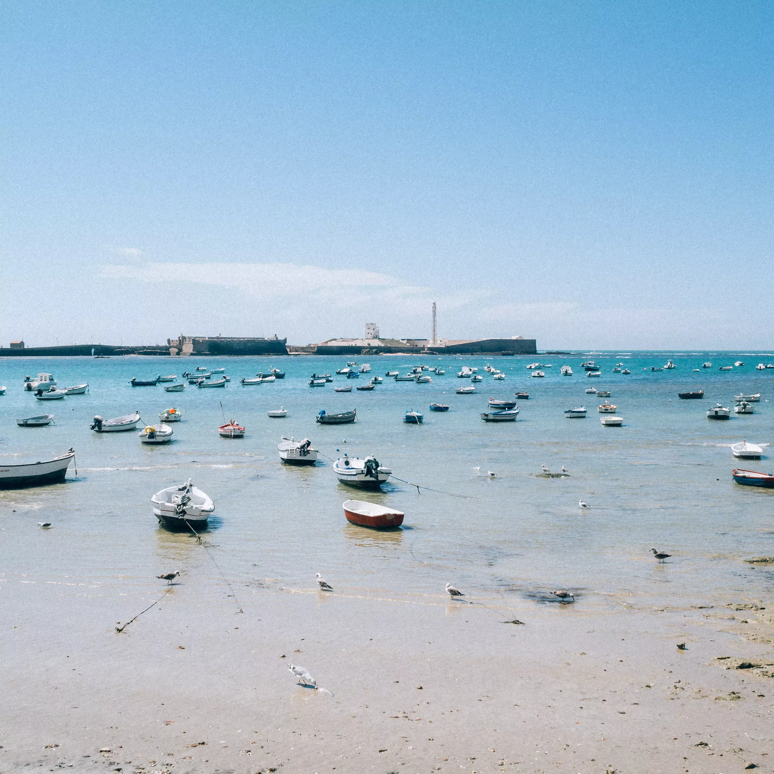 La Caleta Beach in Cadiz (Viewed on a day trip from seville)