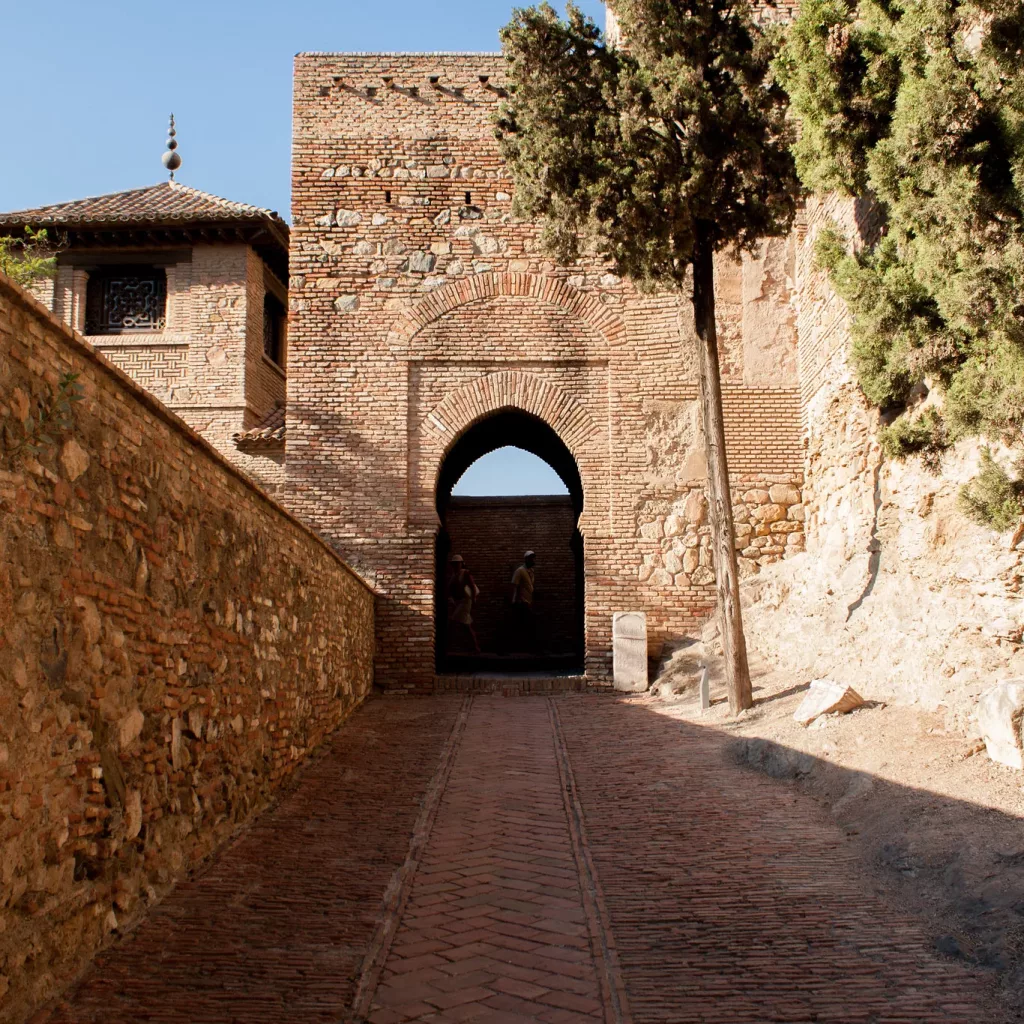 Gate of the Vault of the Alcazaba in Málaga