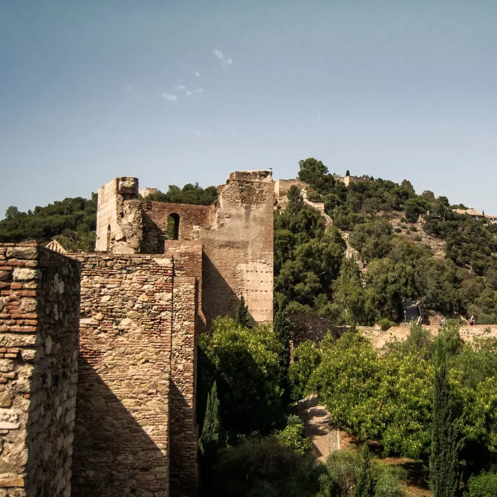 The ramparts of the Alcazaba, Malaga