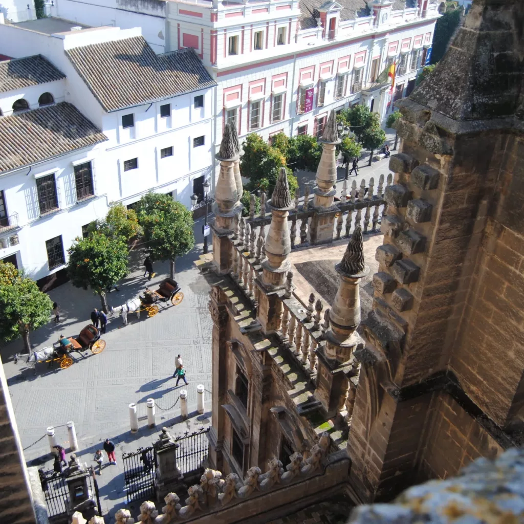 Seville Street view from Cathedral Rooftop