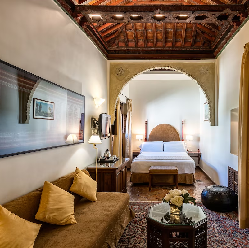 Authentic room in the historic hotel in southern spain, Granada