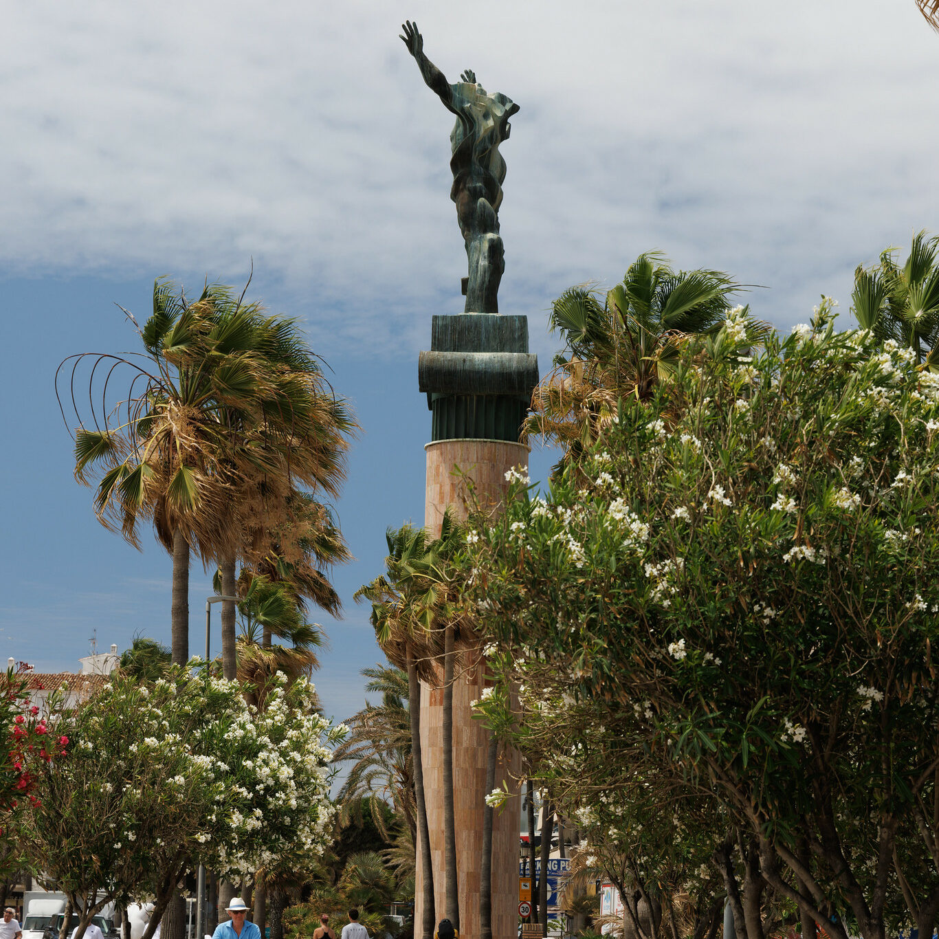 Statue La Victoria in Marbella, Costa del Sol